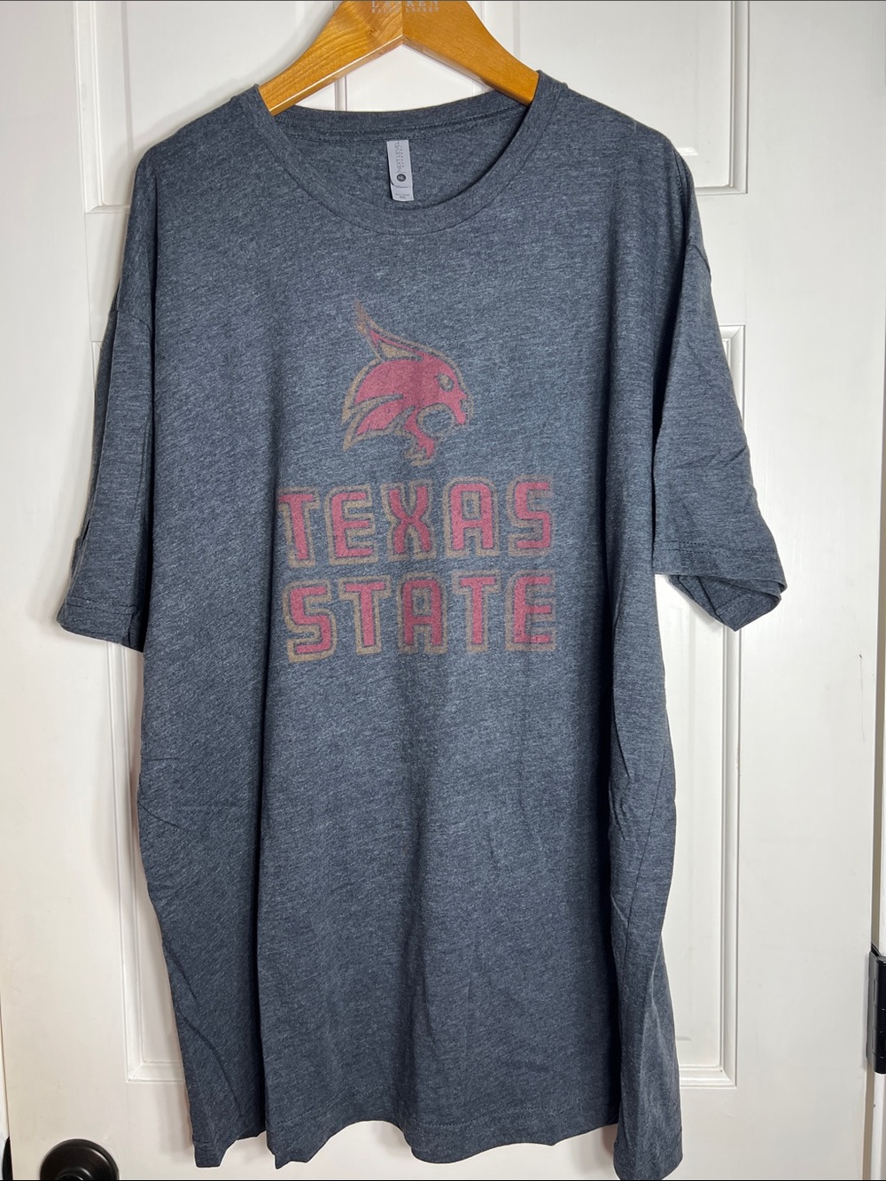 Texas State Next Level Apparel Gray Graphic Tee XXL